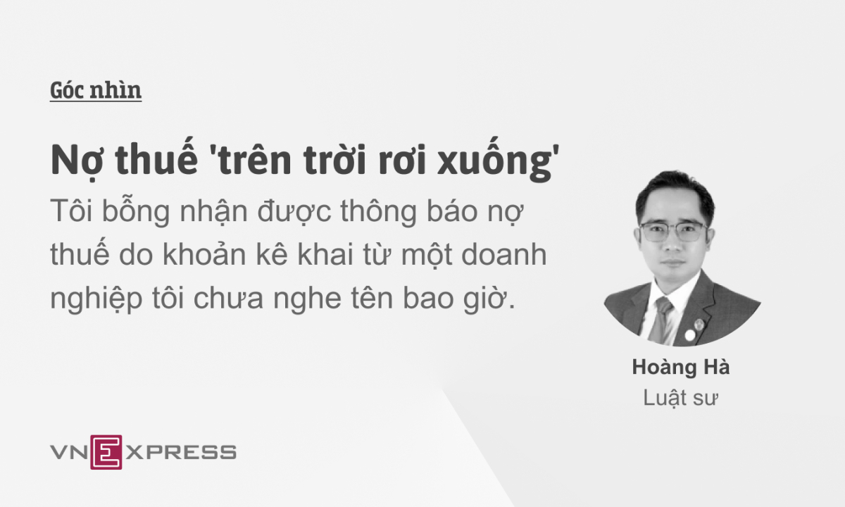 Nợ thuế 'trên trời rơi xuống'