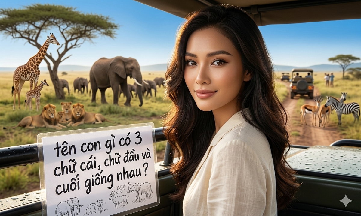 Ở Việt Nam, tên con gì có 3 chữ cái, chữ đầu và cuối giống nhau?