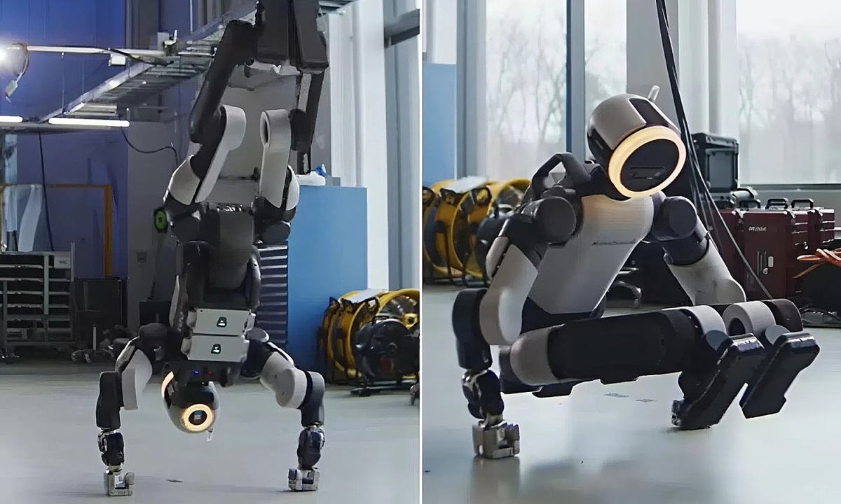 Robot hình người Hyundai 'trồng cây chuối'