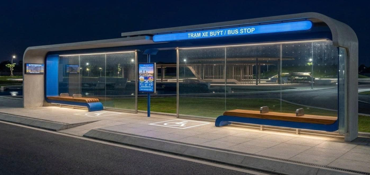 Ba mẫu nhà chờ xe buýt mới ở TP HCM tích hợp nhiều tiện ích