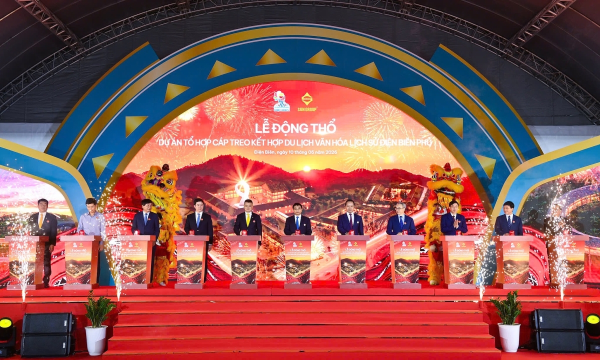 Sun Group động thổ tổ hợp cáp treo lên đài quan sát chiến dịch Điện Biên Phủ