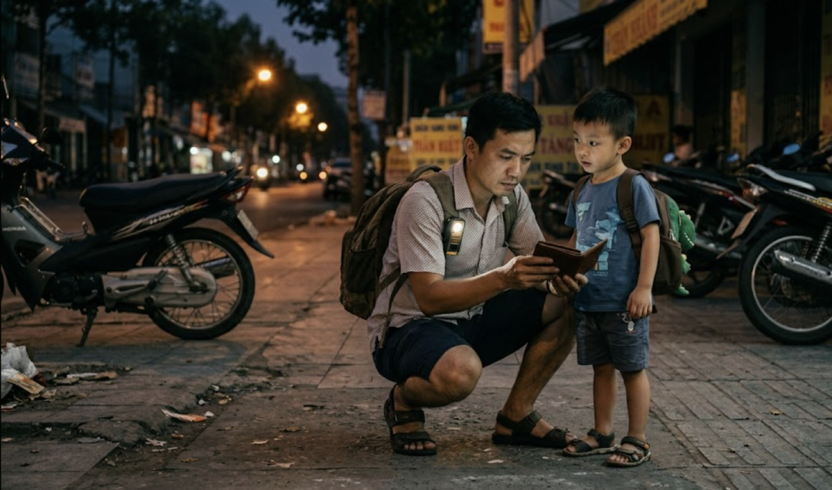 Tôi áy náy vì nhặt được chiếc ví không có số điện thoại bên trong