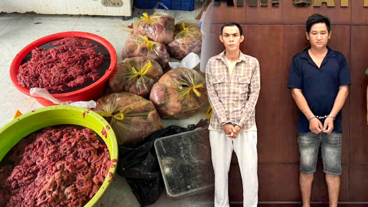 Bên trong cơ sở dùng hóa chất 'nhuộm' thịt heo thành bò giả