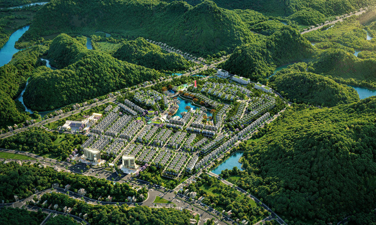 Quy hoạch 'nương theo sườn đồi' tại đô thị Evergreen Estate