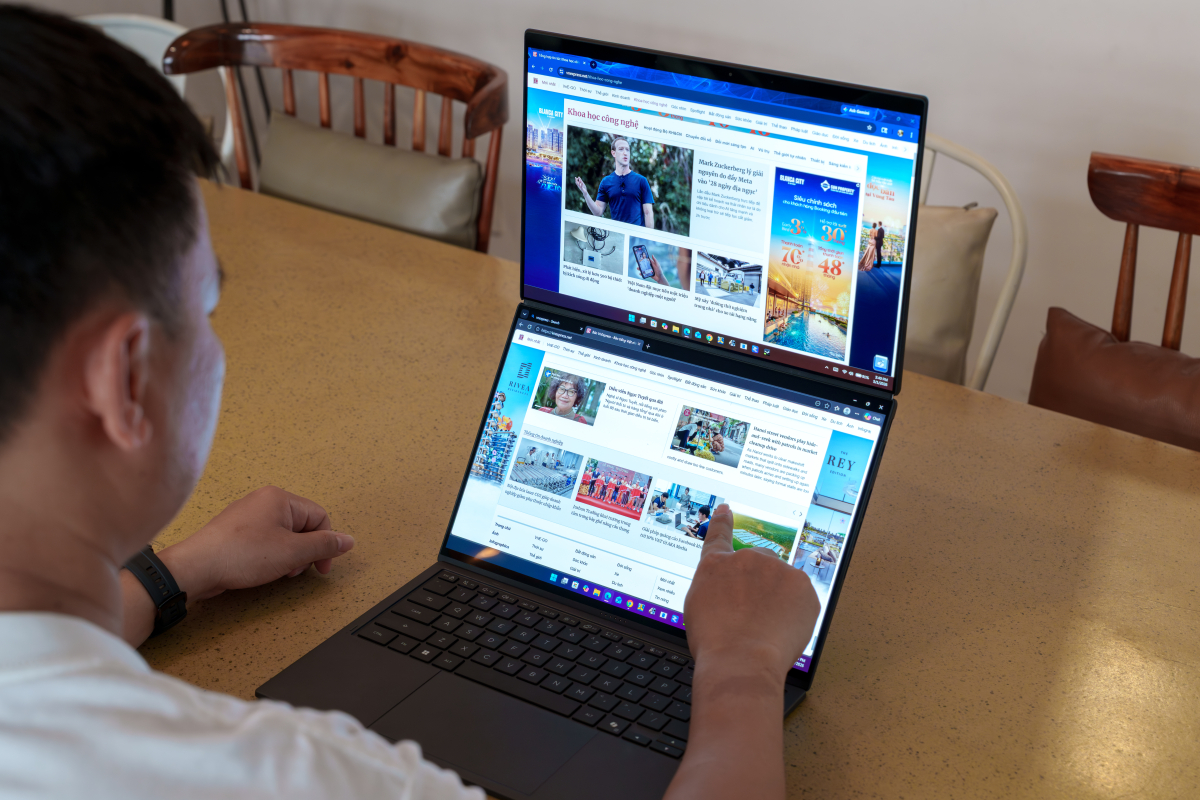 Zenbook Duo 2026 - laptop hai màn hình chạy chip Intel mạnh nhất