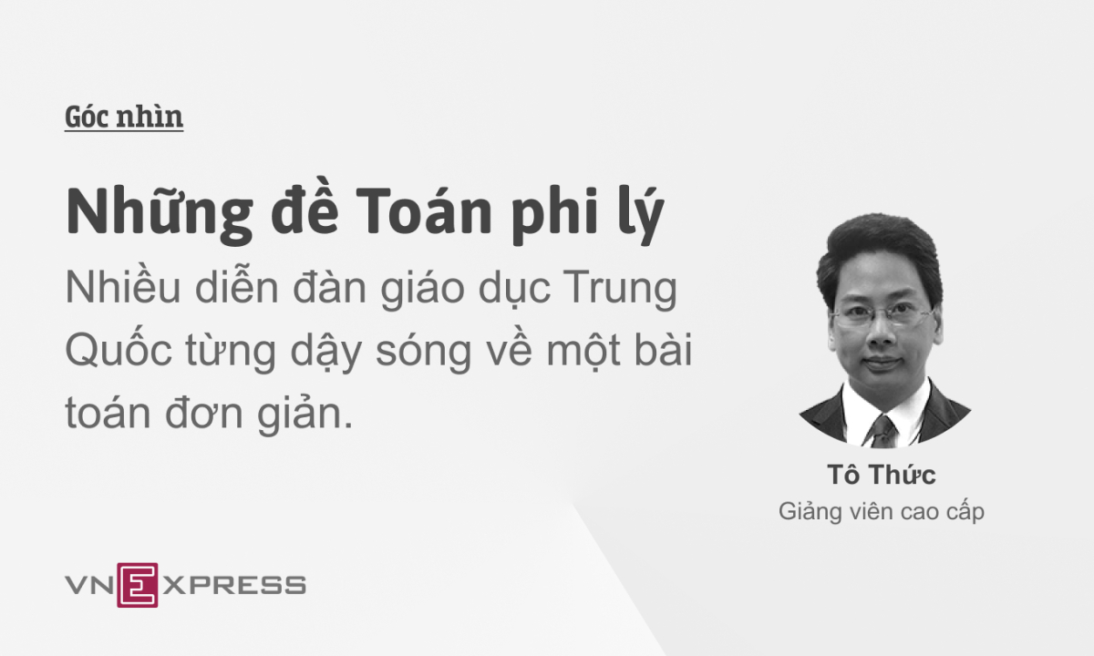 Những đề Toán phi lý