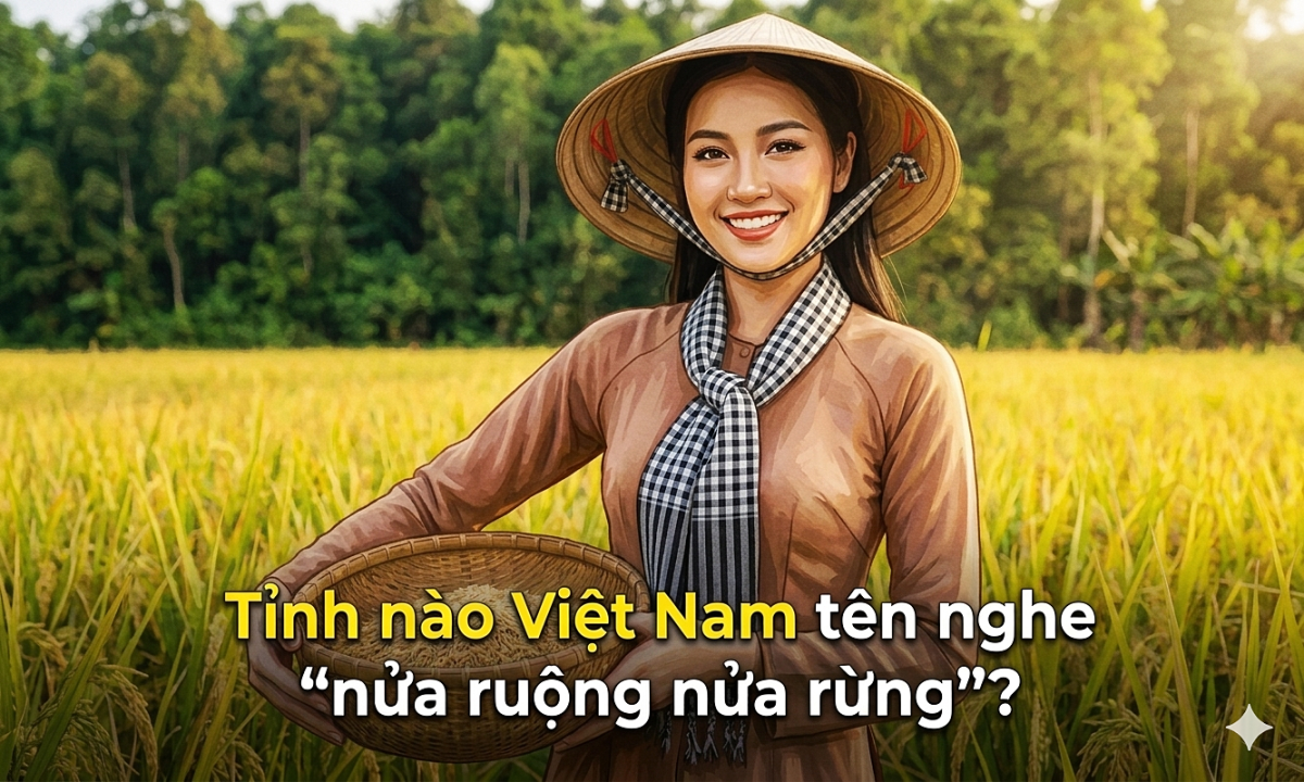 Tỉnh nào Việt Nam tên nghe nửa ruộng nửa rừng?