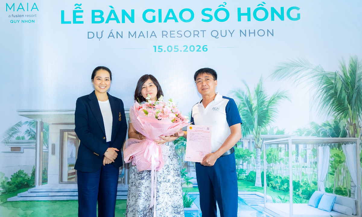 VinaLiving bàn giao sổ hồng dự án Maia Resort Quy Nhon