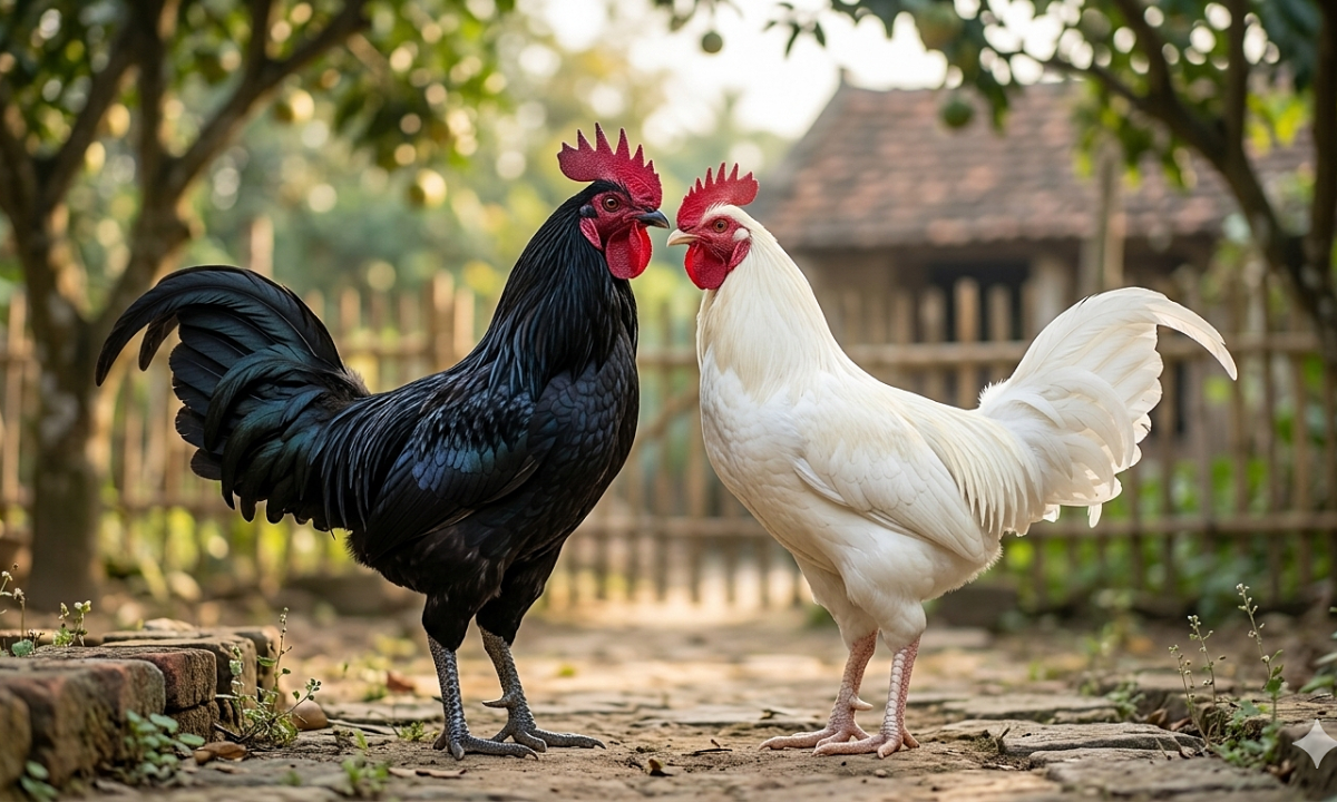 Gà lông đen gọi là gà ô, vậy gà lông trắng gọi là gì?