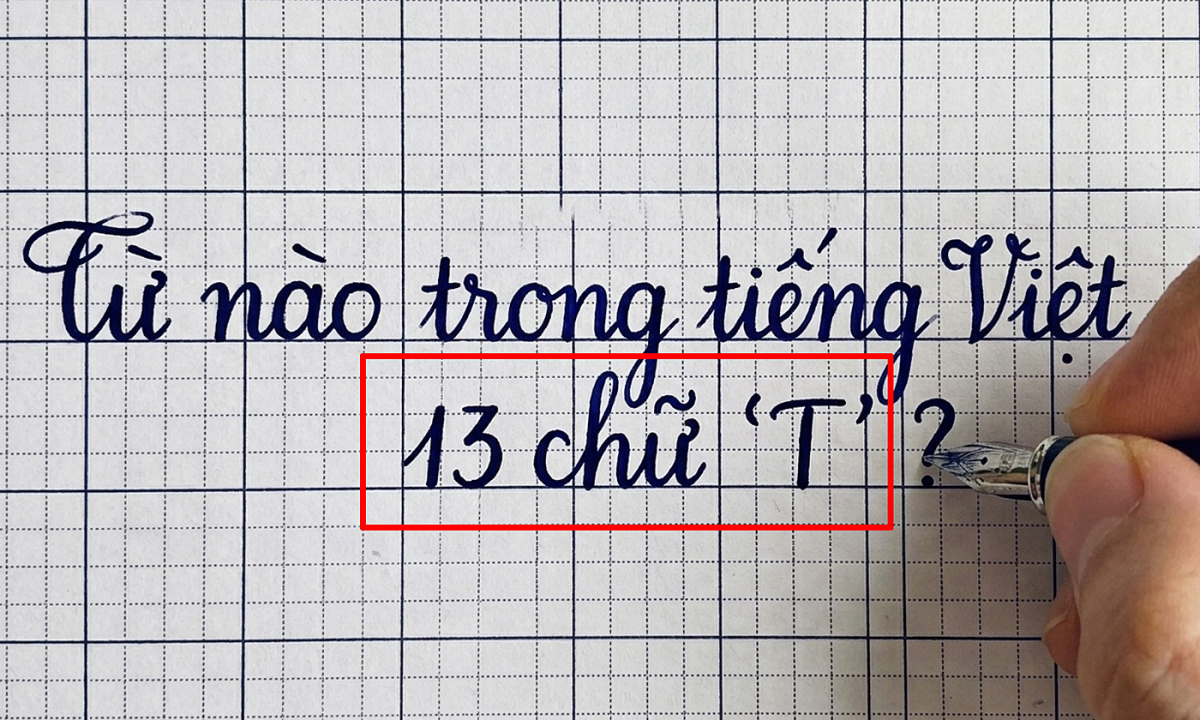 Từ nào trong tiếng Việt có 13 chữ 'T'?
