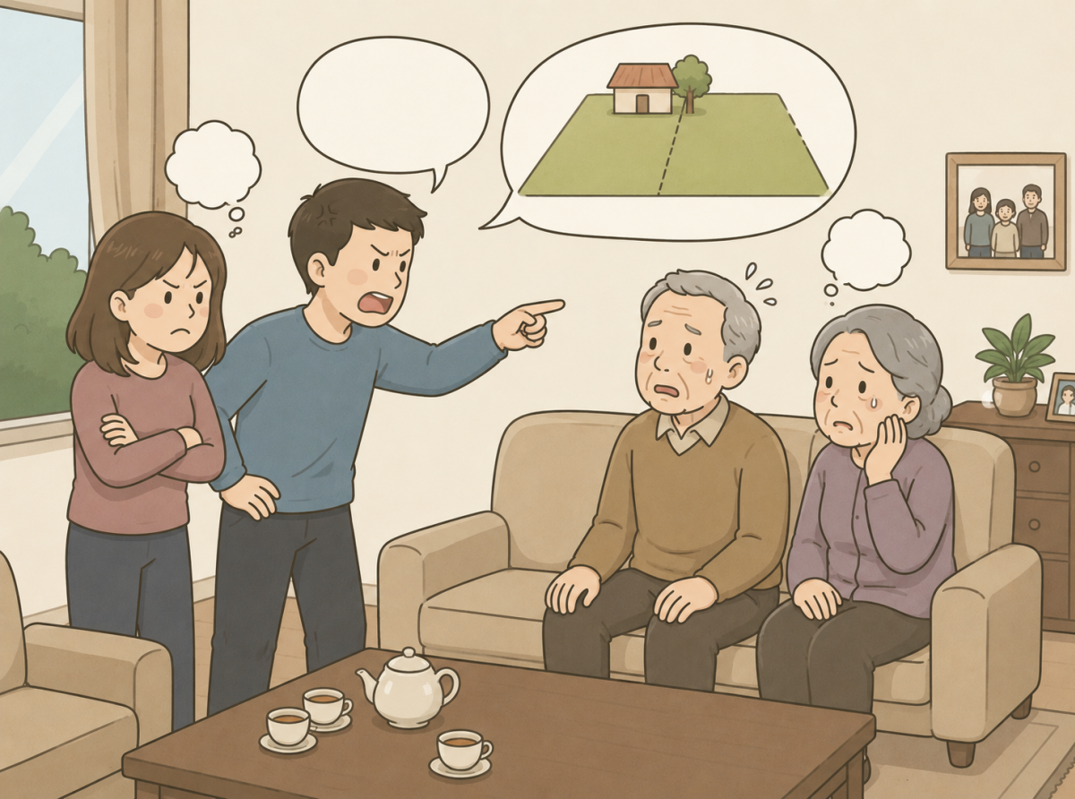 Tôi định cho con trai trưởng mảnh đất mua bằng tiền của con út