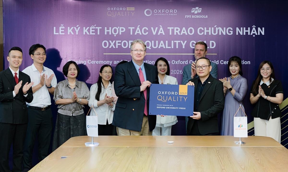 FPT Schools đạt chứng nhận giáo dục tiếng Anh Oxford Quality Gold