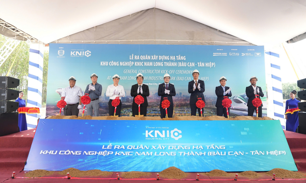 KN Holdings xây hạ tầng khu công nghiệp KNIC Nam Long Thành