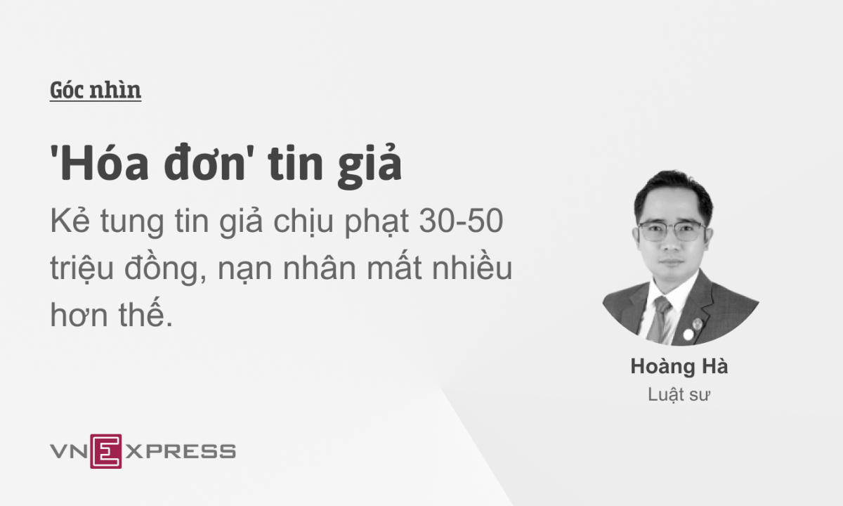 'Hóa đơn' tin giả