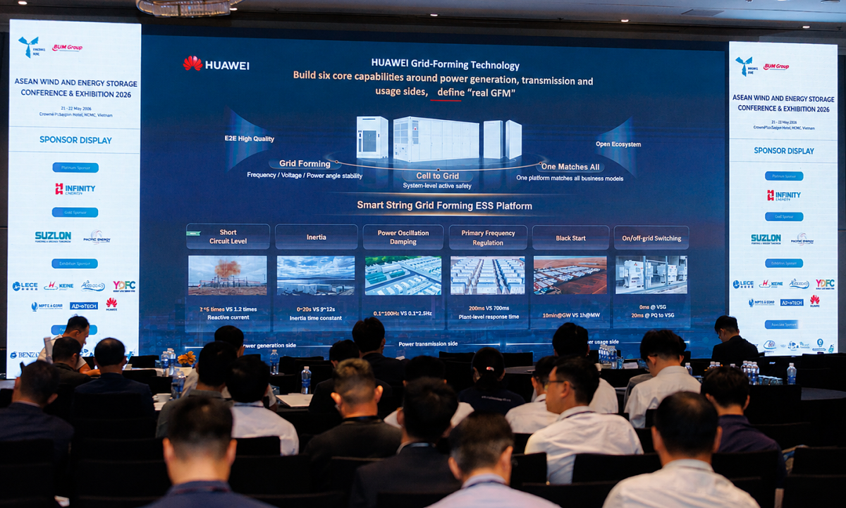 Huawei giới thiệu công nghệ ổn định lưới điện mới tại AWESCE 2026