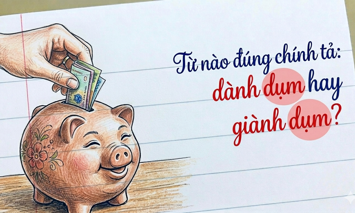 Dành dụm hay giành dụm – từ nào đúng chính tả?