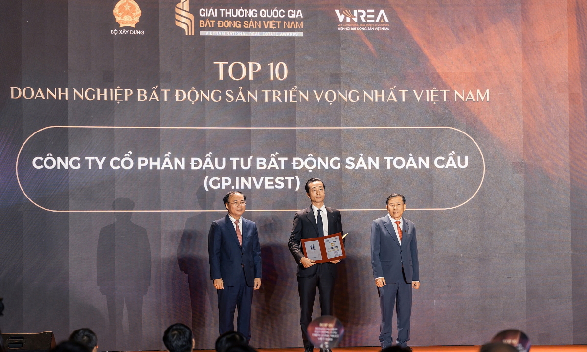 GP.Invest vào Top 10 doanh nghiệp bất động sản triển vọng 2026