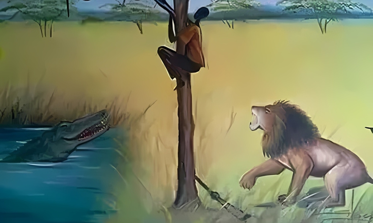 Bị sư tử, trăn khổng lồ và cá sấu vây quanh, giờ phải làm sao?