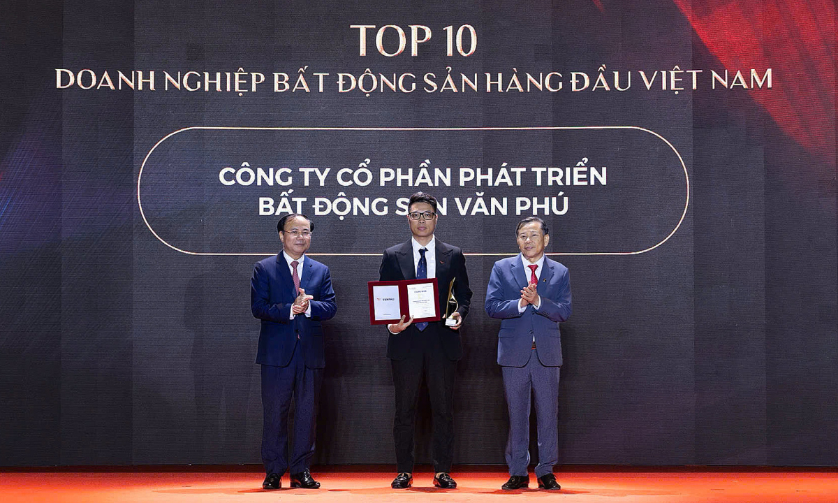 Văn Phú vào Top 10 doanh nghiệp bất động sản hàng đầu Việt Nam