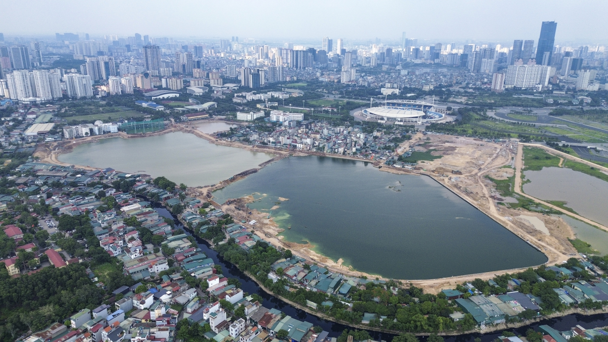 Loạt hồ điều hòa chống ngập ở Hà Nội sắp hoàn thành