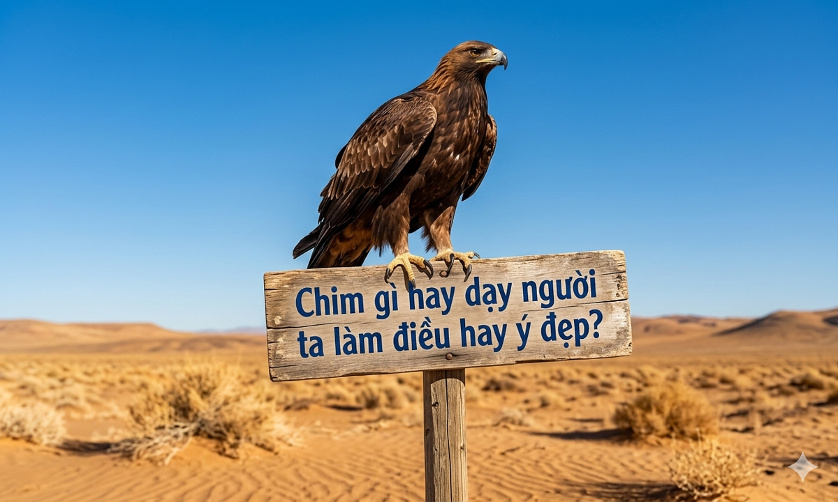 Loài chim nào dạy người ta làm điều hay lẽ phải?