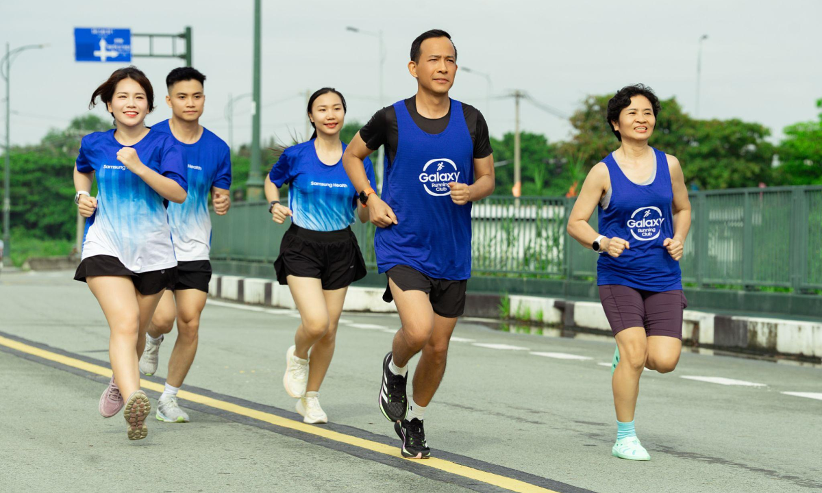 Trải nghiệm chạy bộ đa thế hệ tại Galaxy Run