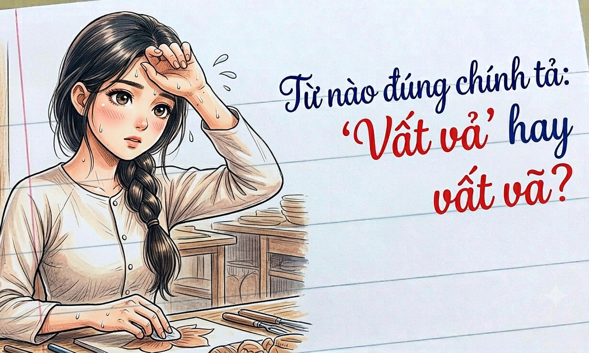 Từ nào đúng chính tả: Vất vả hay vất vã?