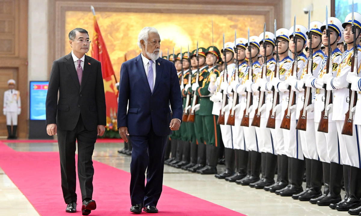 Thủ tướng Lê Minh Hưng chủ trì lễ đón Thủ tướng Timor-Leste