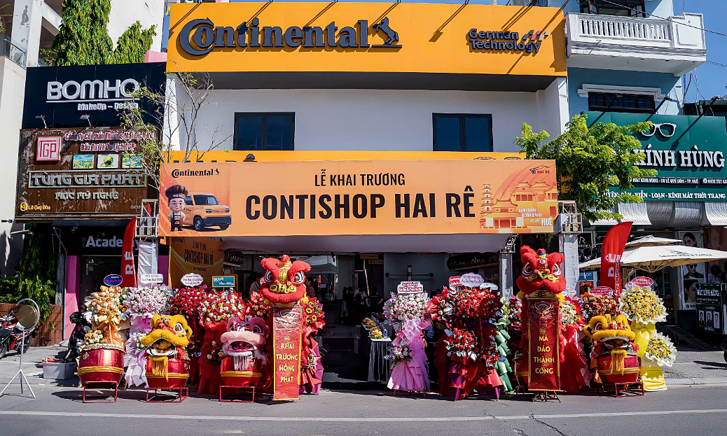 Continental có trung tâm dịch vụ lốp xe đầu tiên tại TP Huế