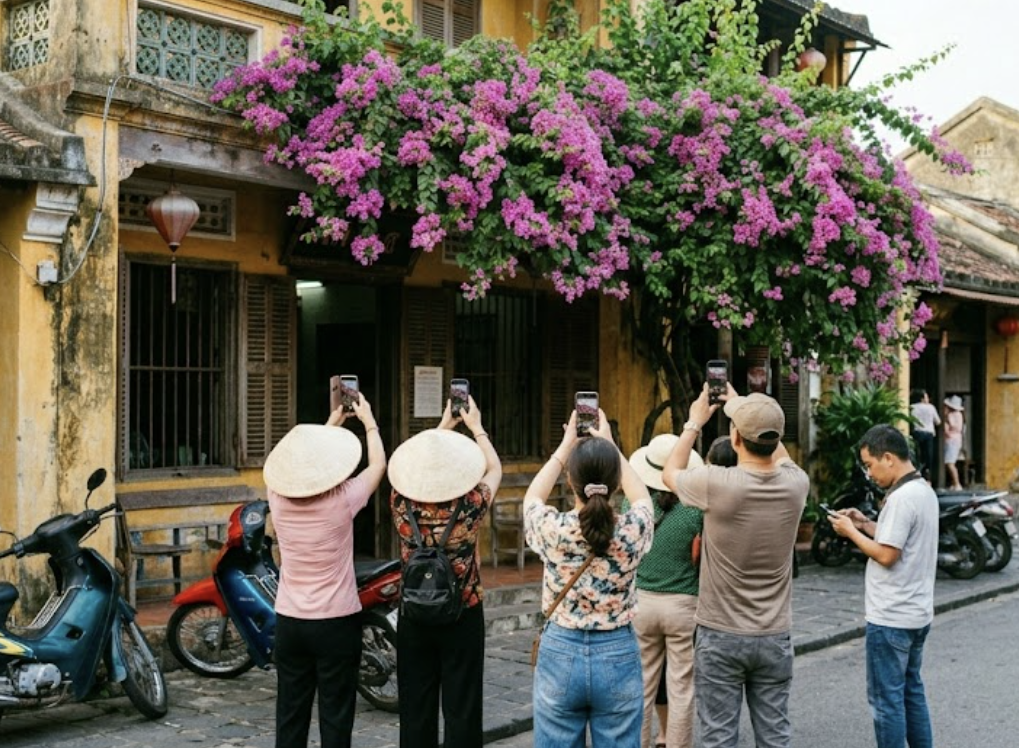 Lý do tôi chặt bỏ giàn hoa giấy khi nhiều người kéo đến chụp ảnh