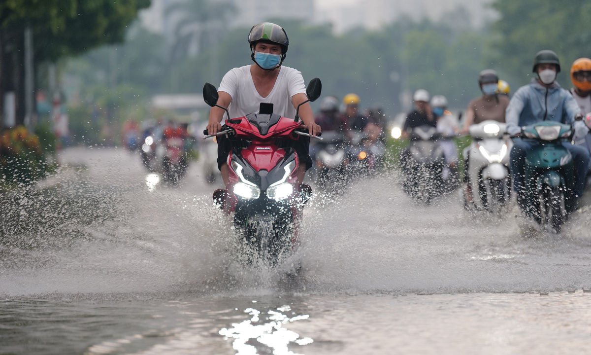 Miền Bắc mưa lớn kéo dài hết tuần tới