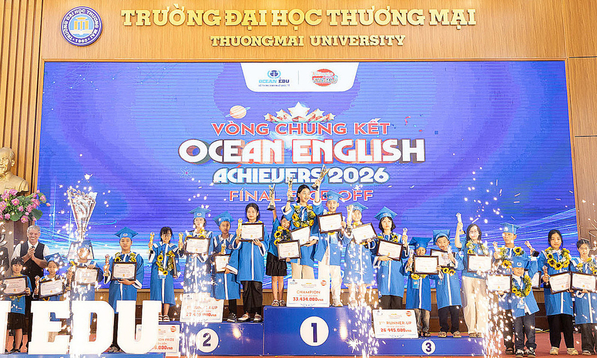 Gần 100.000 học sinh tham gia Ocean English Achievers 2026