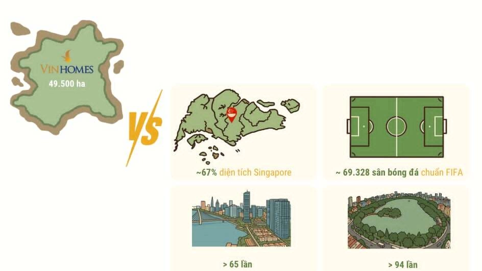 Vinhomes sở hữu quỹ đất lớn thế nào