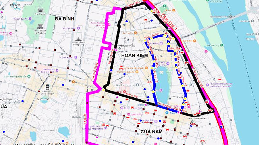 Hà Nội bắt đầu hạn chế phương tiện ở vùng lõi Hoàn Kiếm
