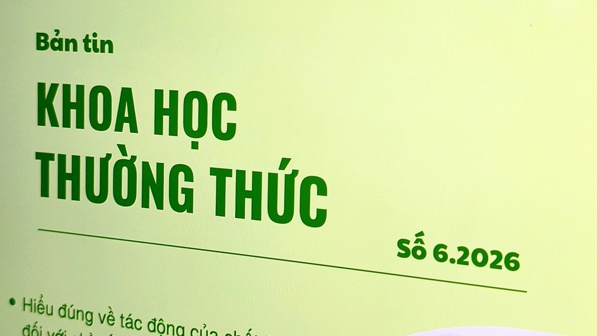 Phát hành bản tin về Khoa học thường thức