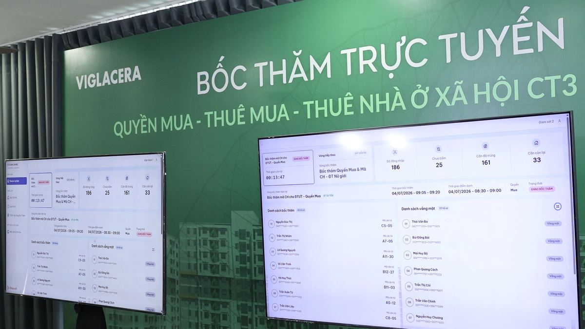 Bốc thăm online mua nhà xã hội giá một tỷ đồng