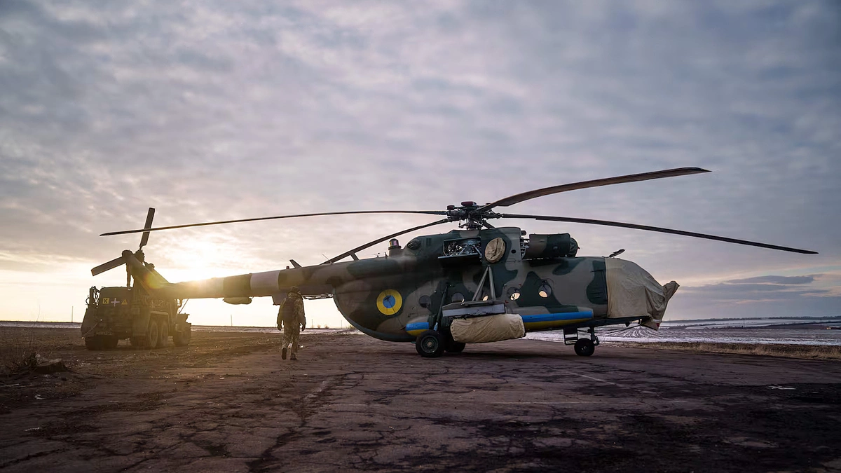 Trực thăng quân sự Ukraine rơi, nghi bị UAV Nga bắn hạ