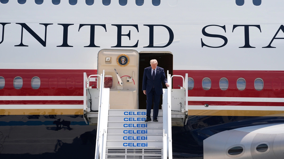 Lý do có thể khiến ông Trump đổi chuyên cơ khi rời hội nghị NATO