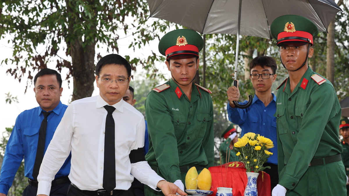 Đồng Nai an táng 63 liệt sĩ quy tập từ Campuchia