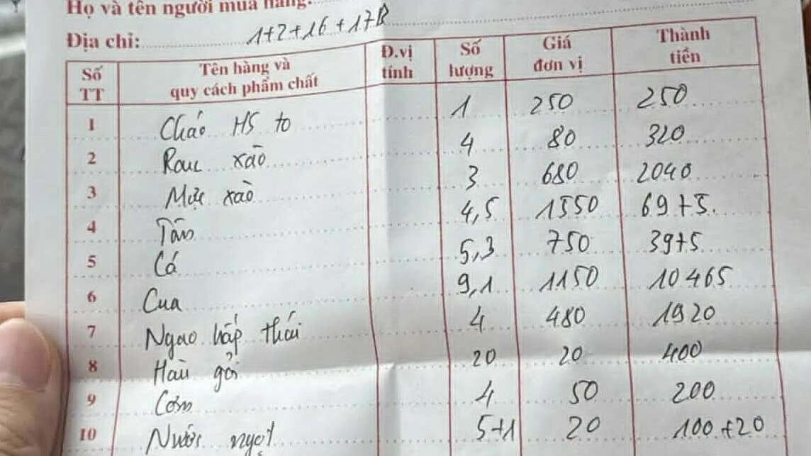 Nhà hàng bị phạt hơn 10 triệu đồng sau phản ánh 'chặt chém' du khách