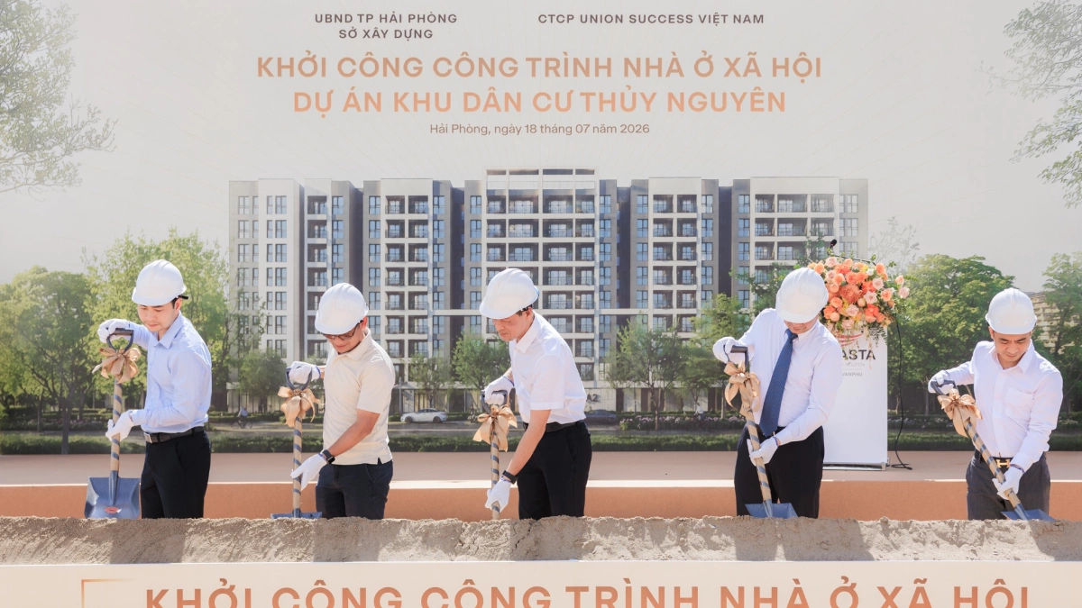 Khởi công khu nhà ở xã hội gần 1.000 căn tại Vlasta - Thủy Nguyên