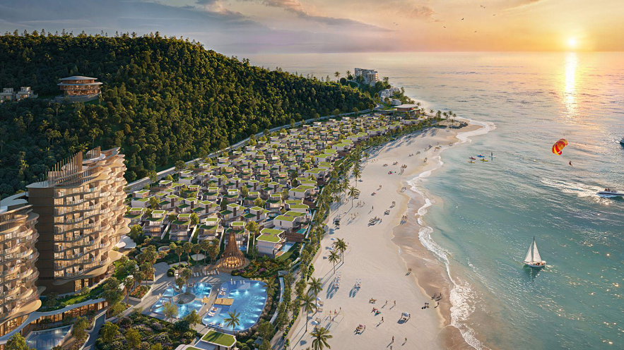 Vị trí bên bờ vịnh của Mey Retreat Bãi Lữ
