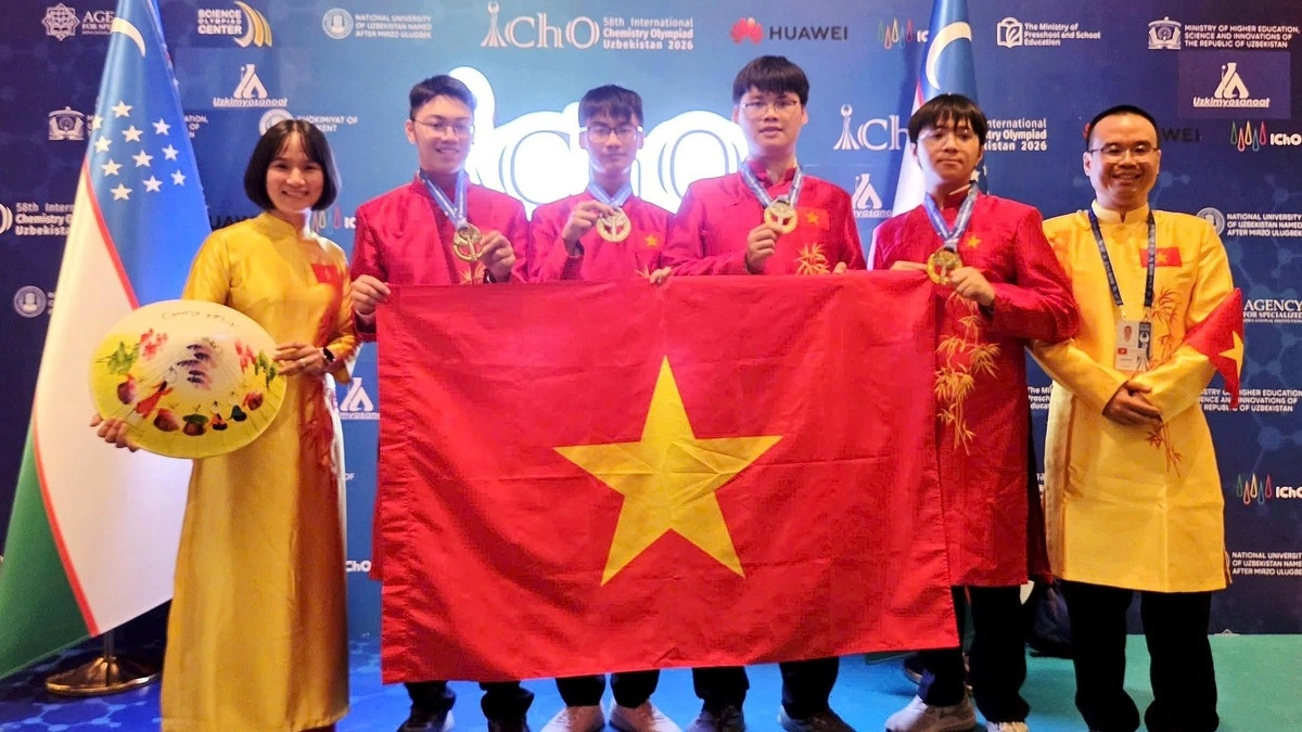 Việt Nam đứng đầu Olympic Hóa học quốc tế