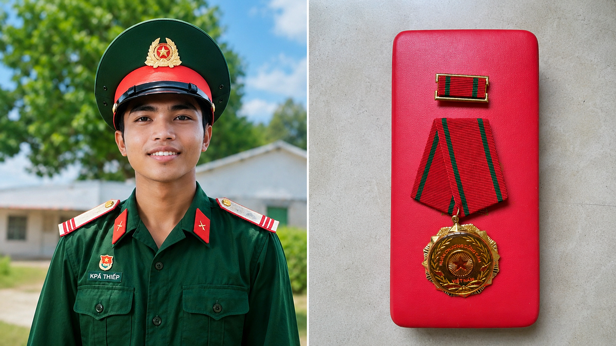 Truy tặng huân chương Dũng cảm cho quân nhân cứu người bị điện giật