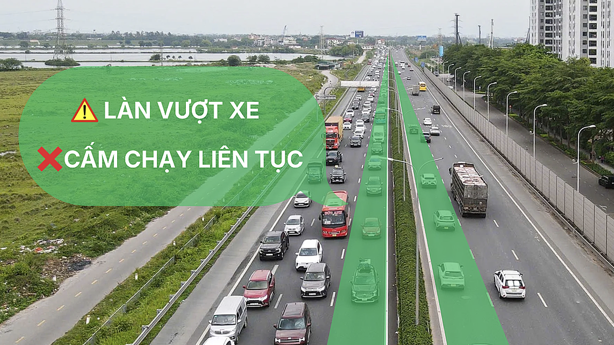Cục CSGT đề xuất làn trái cao tốc chỉ dùng để vượt, cấm chạy liên tục