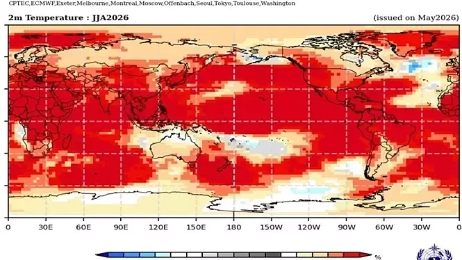 El Nino mạnh có thể khiến 2027 trở thành năm nóng nhất