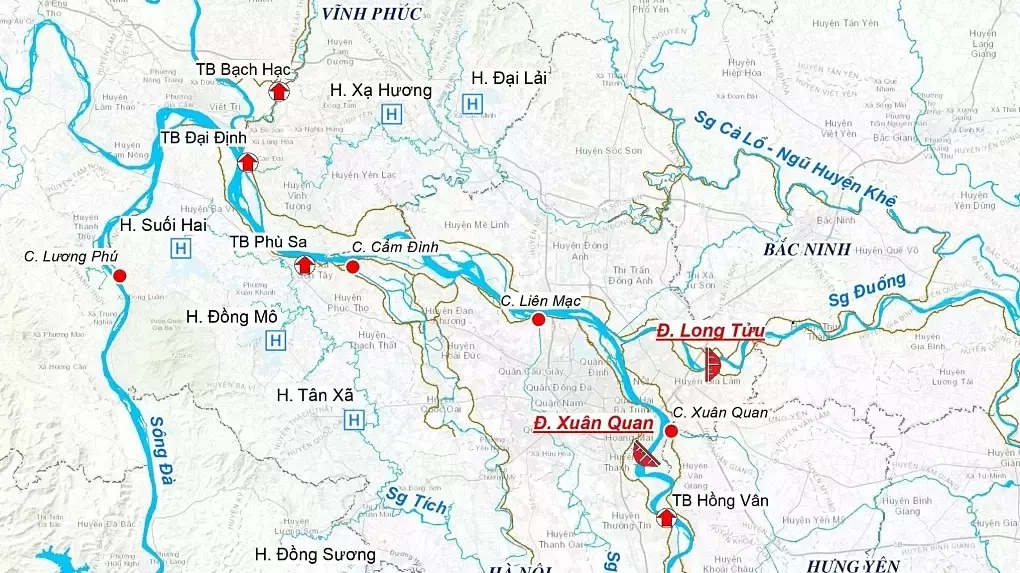 Thống nhất nghiên cứu xây ba đập dâng trên các sông Hồng, Đuống và Đà