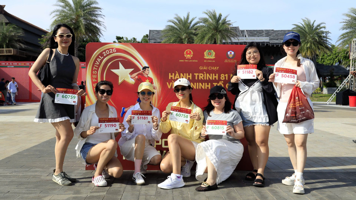 Hàng nghìn runner đổ về Phan Thiết nhận bib Giải chạy ngành Công an