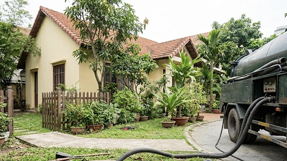 Gia đình tôi tốn 19 triệu đồng hút 5 tấn bể phốt - giá cao bất thường