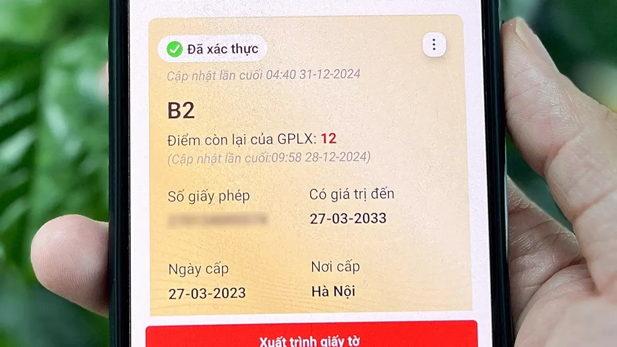 Tích hợp bằng lái xe vào VneID không thành công?
